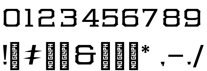 Samton Extended Font OTHER CHARS