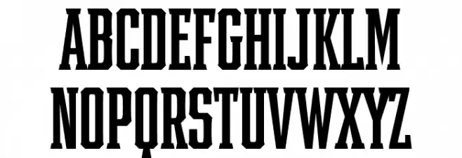 Samton Extra Condensed Bold Schriftart Groß
