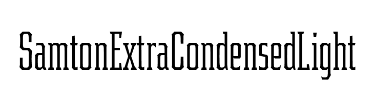 Samton Extra Condensed Light  フリーフォントのダウンロード