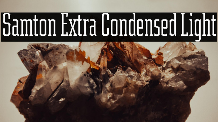 Samton Extra Condensed Light Example 2