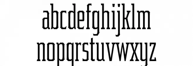 Samton Extra Condensed Light Fonte MINÚSCULAS