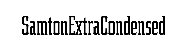 Samton Extra Condensed  font caratteri gratis