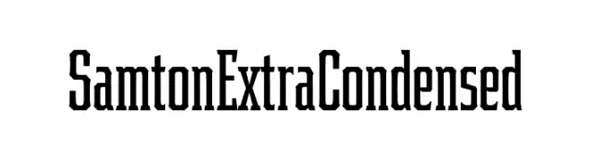 Samton Extra Condensed  font caratteri gratis