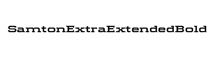 Samton Extra Extended Bold  Free Fonts Download