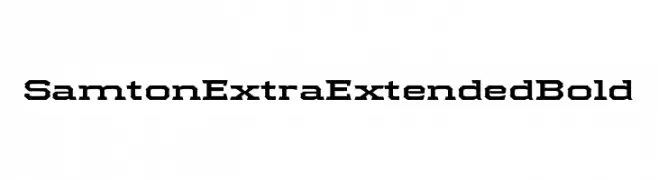 Samton Extra Extended Bold  font caratteri gratis