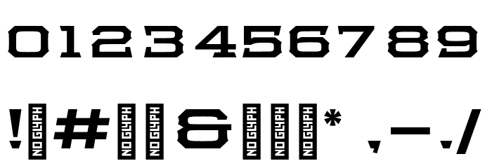 Samton Extra Extended Bold Font OTHER CHARS