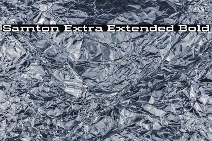 Samton Extra Extended Bold Example 3
