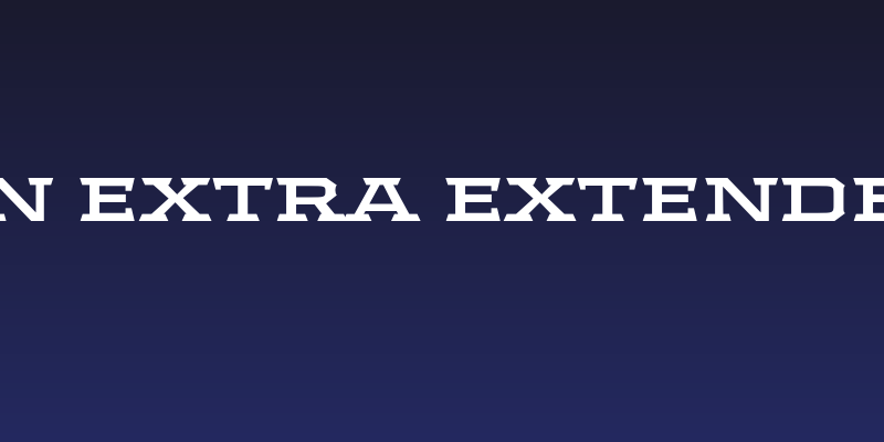 Samton Extra Extended Bold Social Header