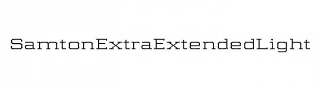 Samton Extra Extended Light  免费字体下载