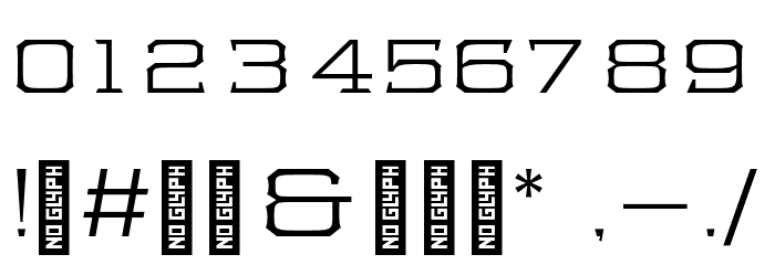 Samton Extra Extended Light Font OTHER CHARS