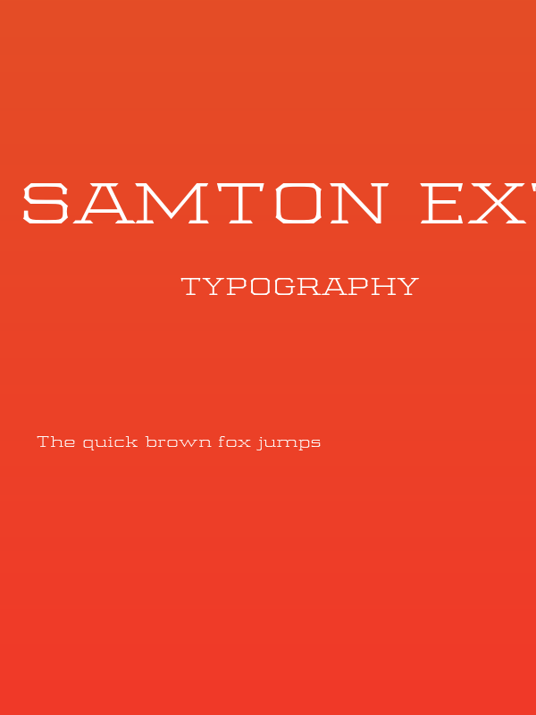 Samton Extra Extended Light Poster
