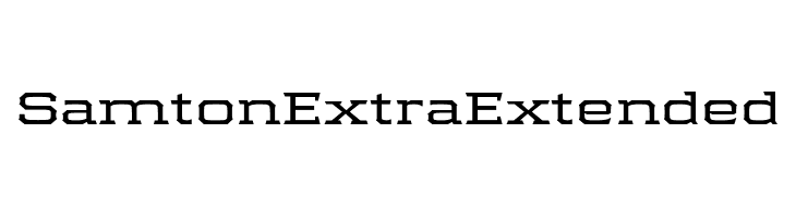 Samton Extra Extended  font caratteri gratis