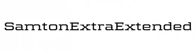 Samton Extra Extended  font caratteri gratis