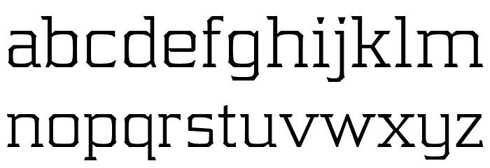Samton Light Font LOWERCASE