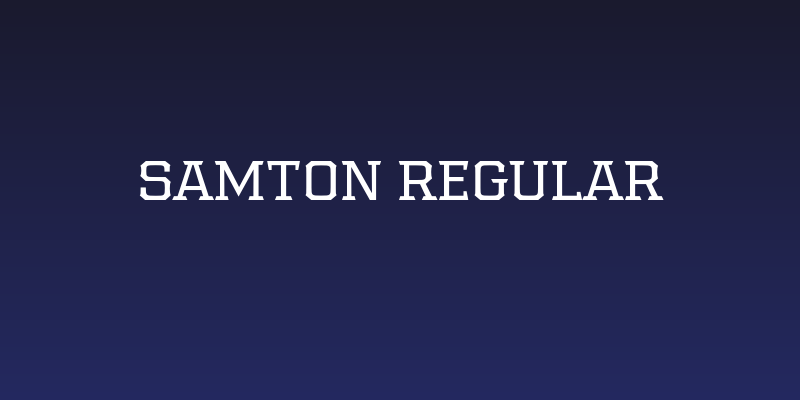 Samton Regular Social Header