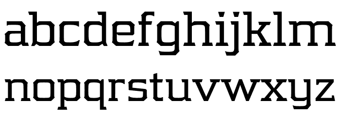 Samton Regular Font LOWERCASE