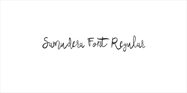 Samudera Font Regular Logo