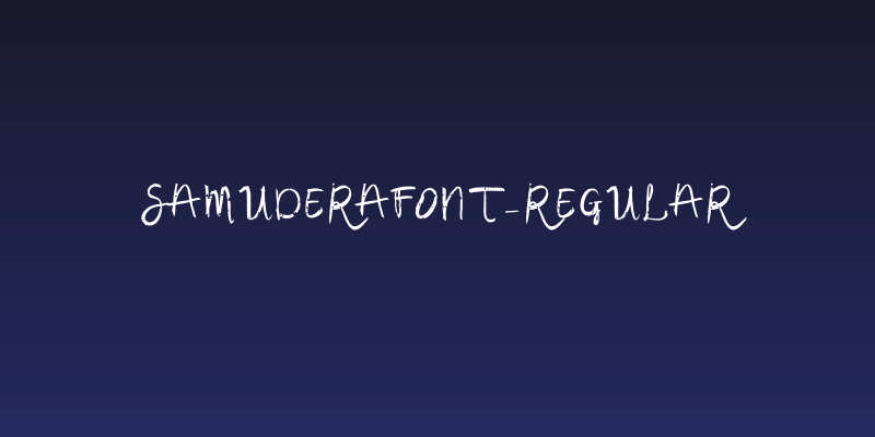 SamuderaFont-Regular Social Header