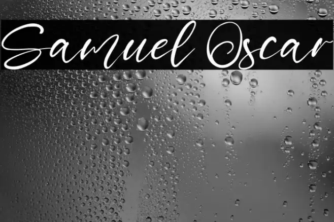 Samuel Oscar Font examples