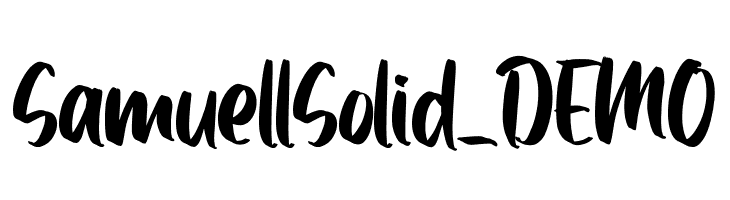 Samuell Solid_DEMO  フリーフォントのダウンロード
