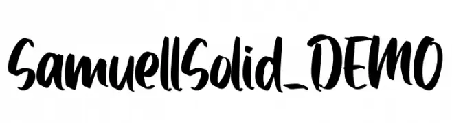 Samuell Solid_DEMO  नि: शुल्क फ़ॉन्ट्स डाउनलोड