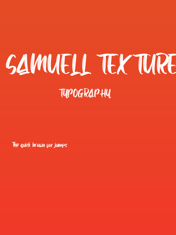 Samuell Textured - DEMO Poster