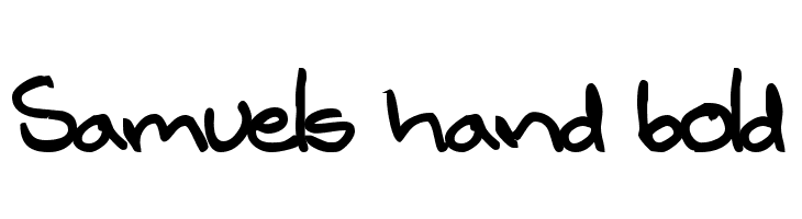 Samuels hand bold フォント