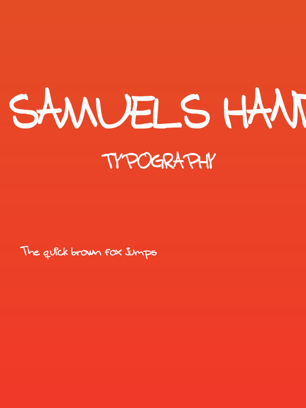 Samuels hand bold Poster