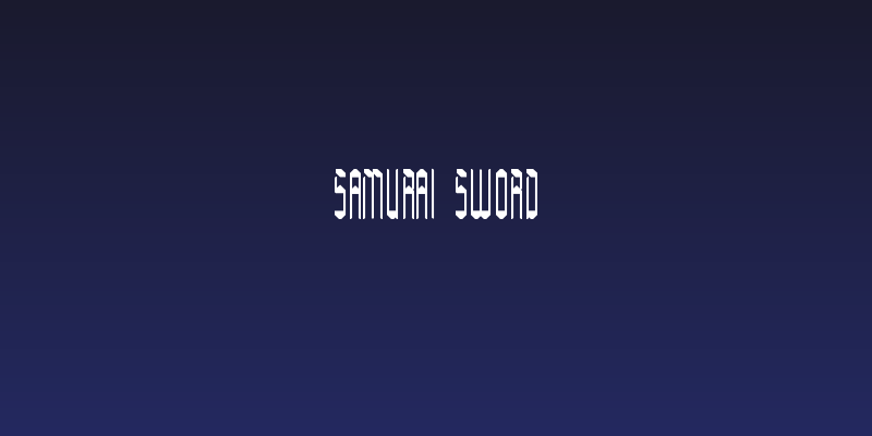 Samurai Sword Social Header