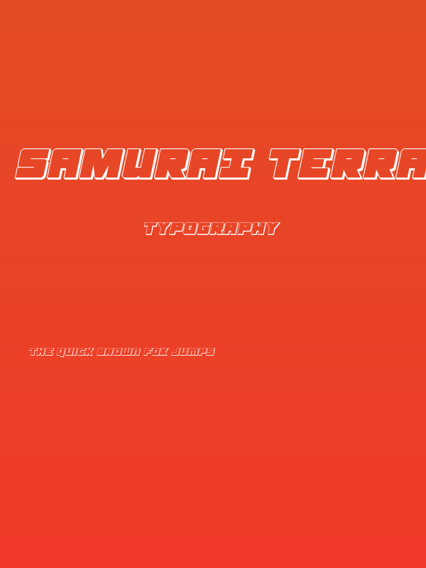 Samurai Terrapin 3D Italic Poster