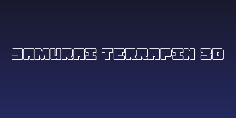 Samurai Terrapin 3D Social Header