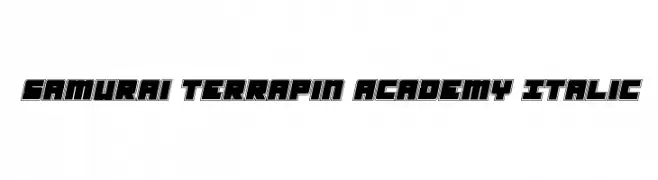 Samurai Terrapin Academy Italic  フリーフォントのダウンロード