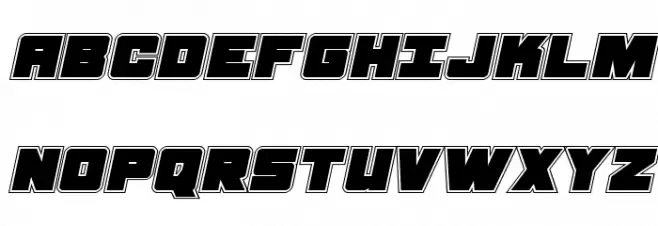 Samurai Terrapin Academy Italic Polices MAJUSCULES