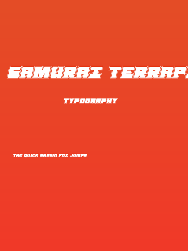 Samurai Terrapin Academy Italic Poster