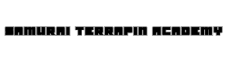 Samurai Terrapin Academy Schriftart