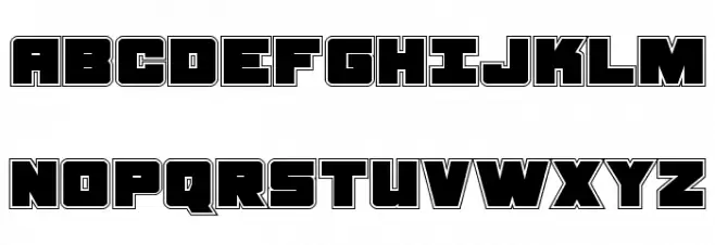 Samurai Terrapin Academy Schriftart Groß