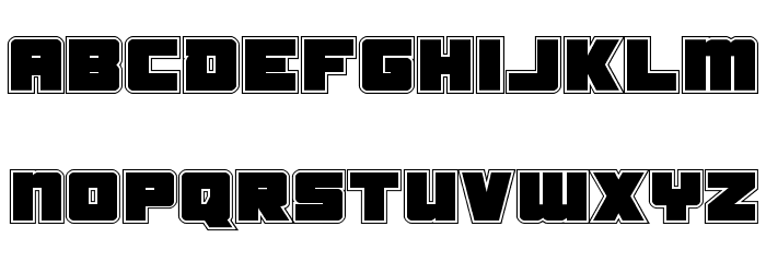 Samurai Terrapin Academy Font LOWERCASE