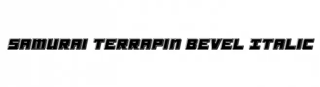 Samurai Terrapin Bevel Italic  नि: शुल्क फ़ॉन्ट्स डाउनलोड