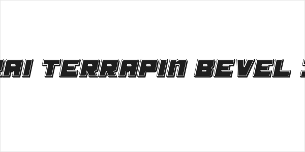 Samurai Terrapin Bevel Italic Logo