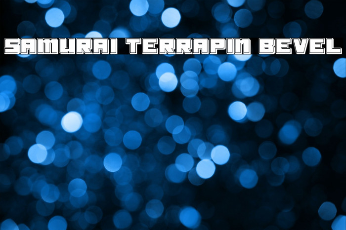 Samurai Terrapin Bevel Font examples