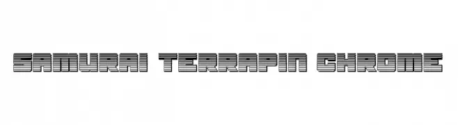 Samurai Terrapin Chrome  Fuentes Gratis Descargar
