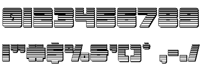 Samurai Terrapin Chrome Шрифта ДРУГИЕ символов