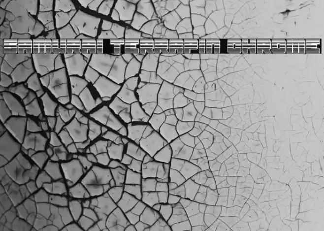 Samurai Terrapin Chrome Font examples