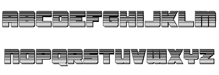 Samurai Terrapin Chrome Шрифта строчной