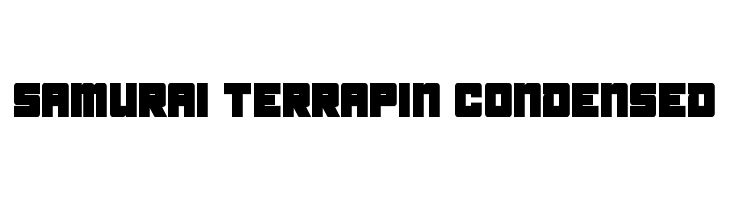 Samurai Terrapin Condensed Font - FFonts.net