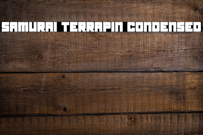 Samurai Terrapin Condensed Font examples