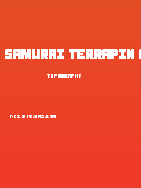 Samurai Terrapin Condensed Poster