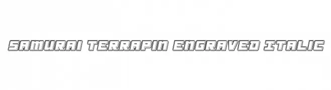 Samurai Terrapin Engraved Italic  Fuentes Gratis Descargar