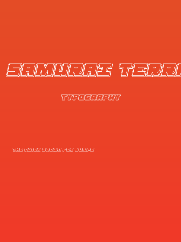 Samurai Terrapin Engraved Italic Poster