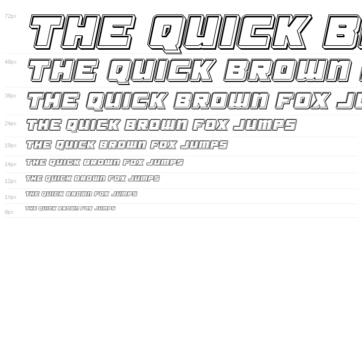 Samurai Terrapin Engraved Italic Waterfall